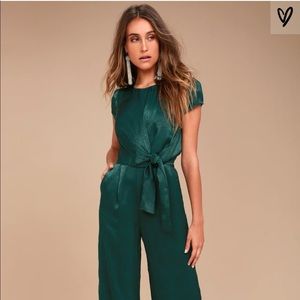 LET ME ENTERTAIN YOU SATIN WIDE-LEG JUMPSUIT